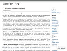 Tablet Screenshot of espaciosintiempo.wordpress.com