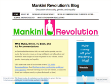 Tablet Screenshot of mankinirevolution.wordpress.com