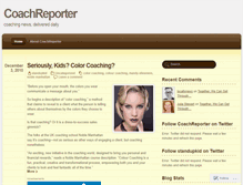 Tablet Screenshot of coachreporter.wordpress.com