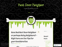 Tablet Screenshot of nextdoorneighborquiltpattern.wordpress.com