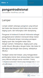 Mobile Screenshot of pangantradisional.wordpress.com