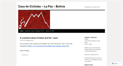Desktop Screenshot of casadeciclistas.wordpress.com