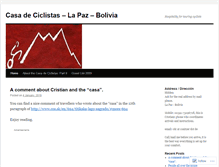 Tablet Screenshot of casadeciclistas.wordpress.com