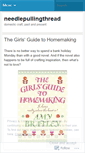 Mobile Screenshot of needlepullingthread.wordpress.com