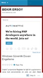 Mobile Screenshot of bekirersoy.wordpress.com