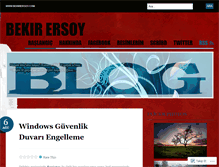 Tablet Screenshot of bekirersoy.wordpress.com