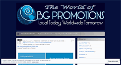 Desktop Screenshot of bgpromo.wordpress.com