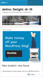 Mobile Screenshot of delightblog.wordpress.com