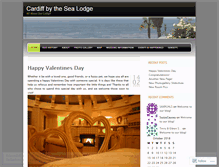 Tablet Screenshot of cardiffbythesealodge.wordpress.com