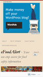 Mobile Screenshot of efoodalert.wordpress.com