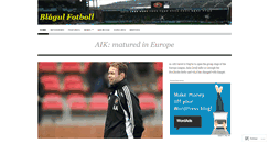 Desktop Screenshot of blagulfotboll.wordpress.com