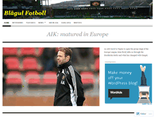 Tablet Screenshot of blagulfotboll.wordpress.com