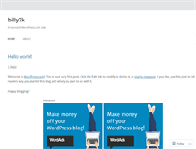 Tablet Screenshot of billy7k.wordpress.com