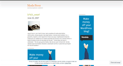 Desktop Screenshot of modapress.wordpress.com