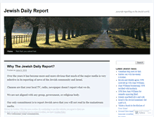 Tablet Screenshot of jewishdailyreport.wordpress.com