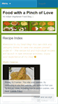 Mobile Screenshot of foodwithapinchoflove.wordpress.com