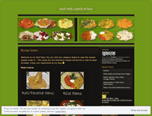 Tablet Screenshot of foodwithapinchoflove.wordpress.com