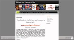 Desktop Screenshot of michaeljanfriedman.wordpress.com