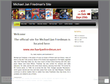 Tablet Screenshot of michaeljanfriedman.wordpress.com