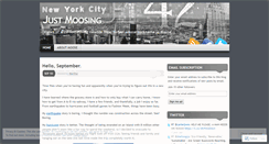 Desktop Screenshot of justmoosing.wordpress.com
