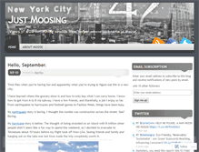 Tablet Screenshot of justmoosing.wordpress.com