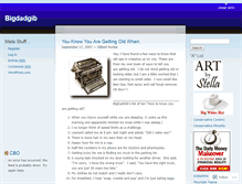 Tablet Screenshot of bigdadgib.wordpress.com
