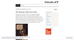 Desktop Screenshot of friendsofp.wordpress.com