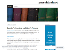 Tablet Screenshot of garyrhinehart.wordpress.com