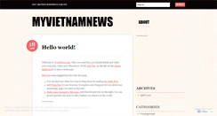 Desktop Screenshot of myvietnamnews.wordpress.com