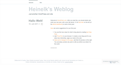 Desktop Screenshot of heinelk.wordpress.com