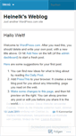 Mobile Screenshot of heinelk.wordpress.com