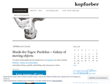 Tablet Screenshot of kopfueber.wordpress.com