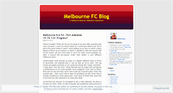 Desktop Screenshot of melbfcblog.wordpress.com