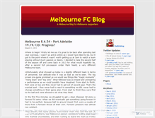 Tablet Screenshot of melbfcblog.wordpress.com