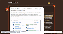 Desktop Screenshot of hugoscode.wordpress.com