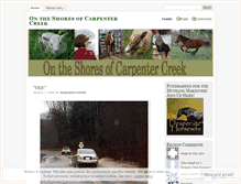 Tablet Screenshot of carpentercreek.wordpress.com