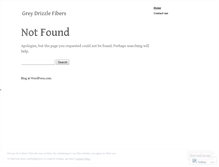 Tablet Screenshot of greydrizzlefibers.wordpress.com