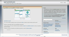 Desktop Screenshot of igimarketcare.wordpress.com