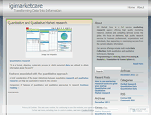 Tablet Screenshot of igimarketcare.wordpress.com