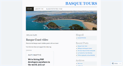 Desktop Screenshot of basquetours.wordpress.com