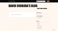 Desktop Screenshot of davsvo.wordpress.com