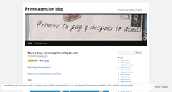 Desktop Screenshot of primeratencion.wordpress.com