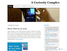 Tablet Screenshot of curiositycomplex.wordpress.com