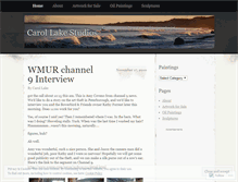 Tablet Screenshot of carollakestudios.wordpress.com