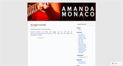 Desktop Screenshot of amandamonaco.wordpress.com