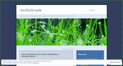 Desktop Screenshot of greatgreenbe.wordpress.com