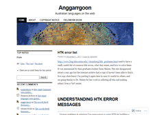 Tablet Screenshot of anggarrgoon.wordpress.com