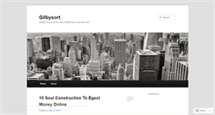 Desktop Screenshot of gilbysort.wordpress.com
