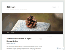 Tablet Screenshot of gilbysort.wordpress.com