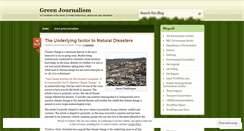 Desktop Screenshot of greenjournalism.wordpress.com